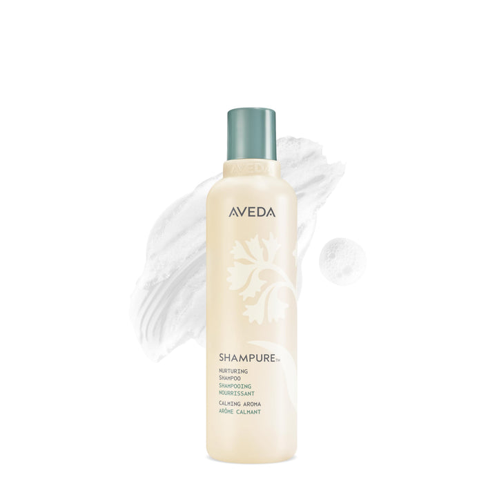 Aveda Shampure front bottle showing product and calming aroma benefit