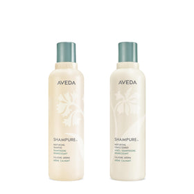 Aveda Shampure front packaging showing the duo and calming scent benefit