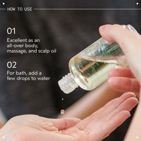 Aveda Shampure scalp massage demo easing tension with conditioning oils