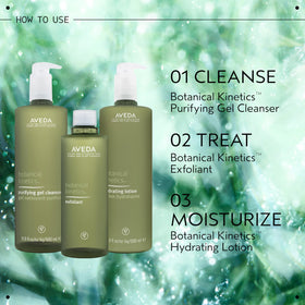 Aveda bottle held in hand showing 5 fl oz scale and travel-friendly size