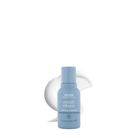 Aveda front bottle view showing brand and sleek packaging benefit