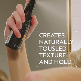 Aveda spray nozzle dispensing fine mist for even texturizing benefit