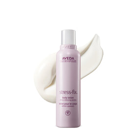 Aveda bottle front view showing label and calming scent benefits