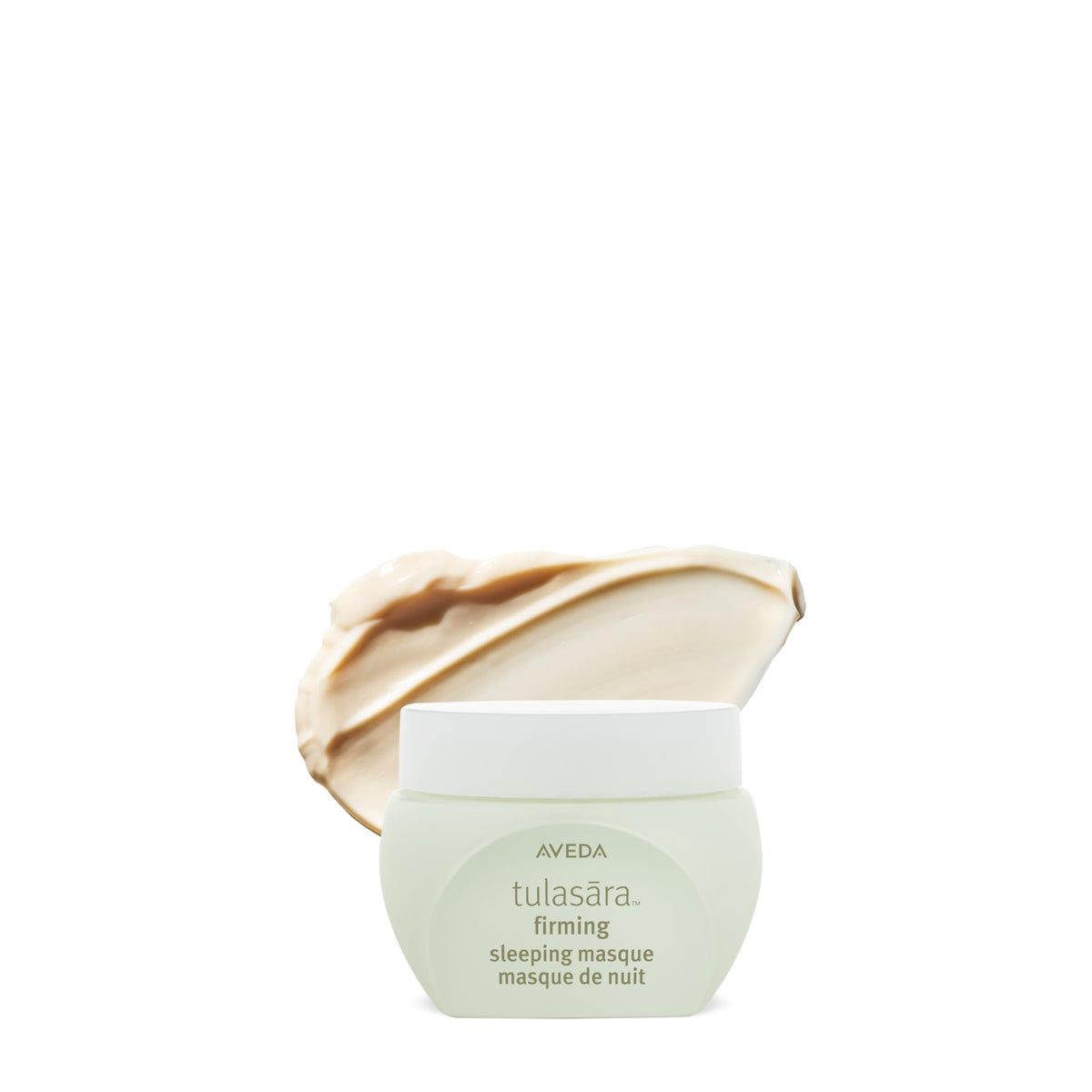 Aveda Tulasara front jar showing product and size for clear identification and benefit