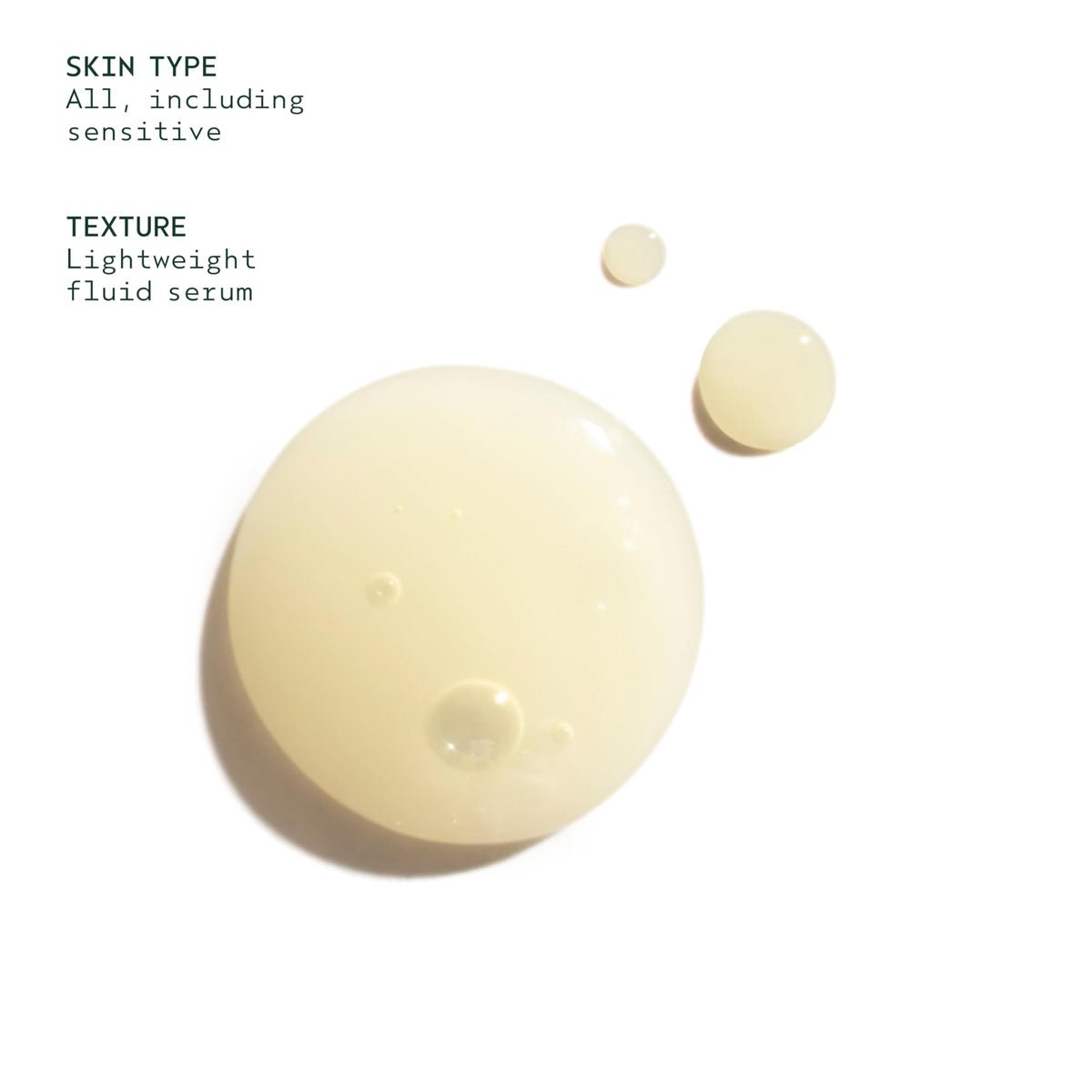 Aveda serum applied on hand demonstrating quick absorption benefit