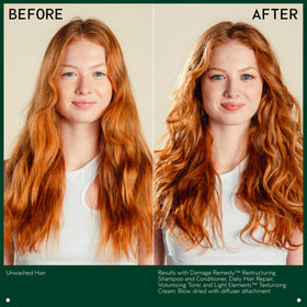 Aveda texture on hand showing lightweight spray absorbency and finish