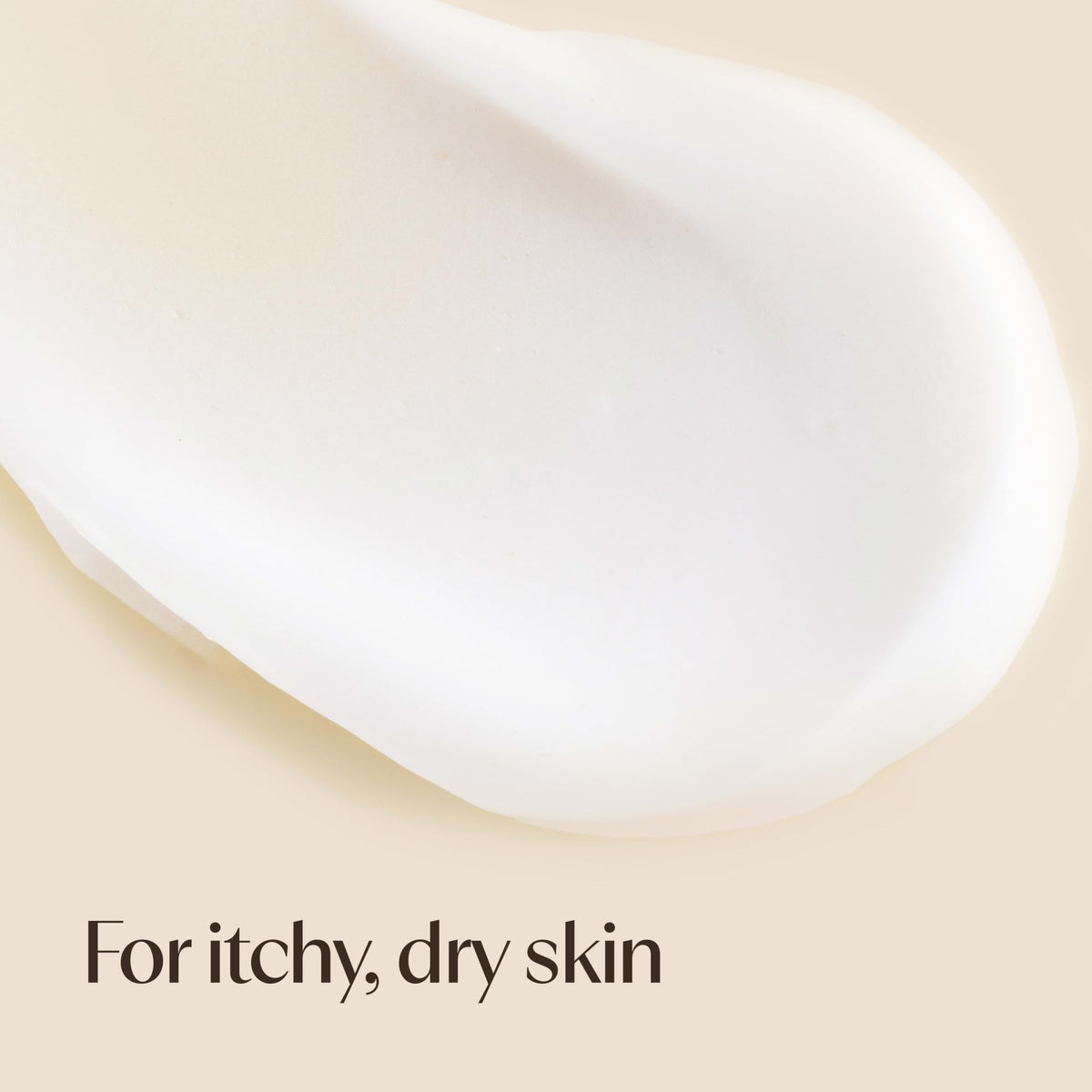 Aveeno being applied on arm illustrating immediate skin relief and comfort