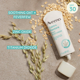 Aveeno sunscreen applied on hand demonstrating quick absorption