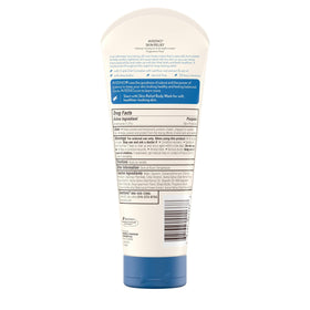 Aveeno back label close-up with ingredients and usage directions for clarity