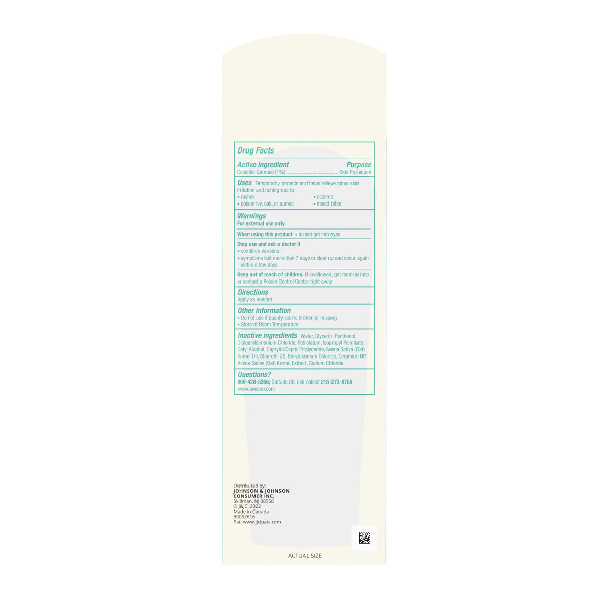 Aveeno balm inside travel pouch representing on-the-go skin protection