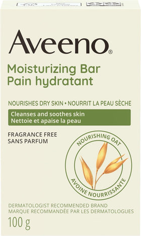 AVEENO bar side profile highlighting shape and easy-grip benefit