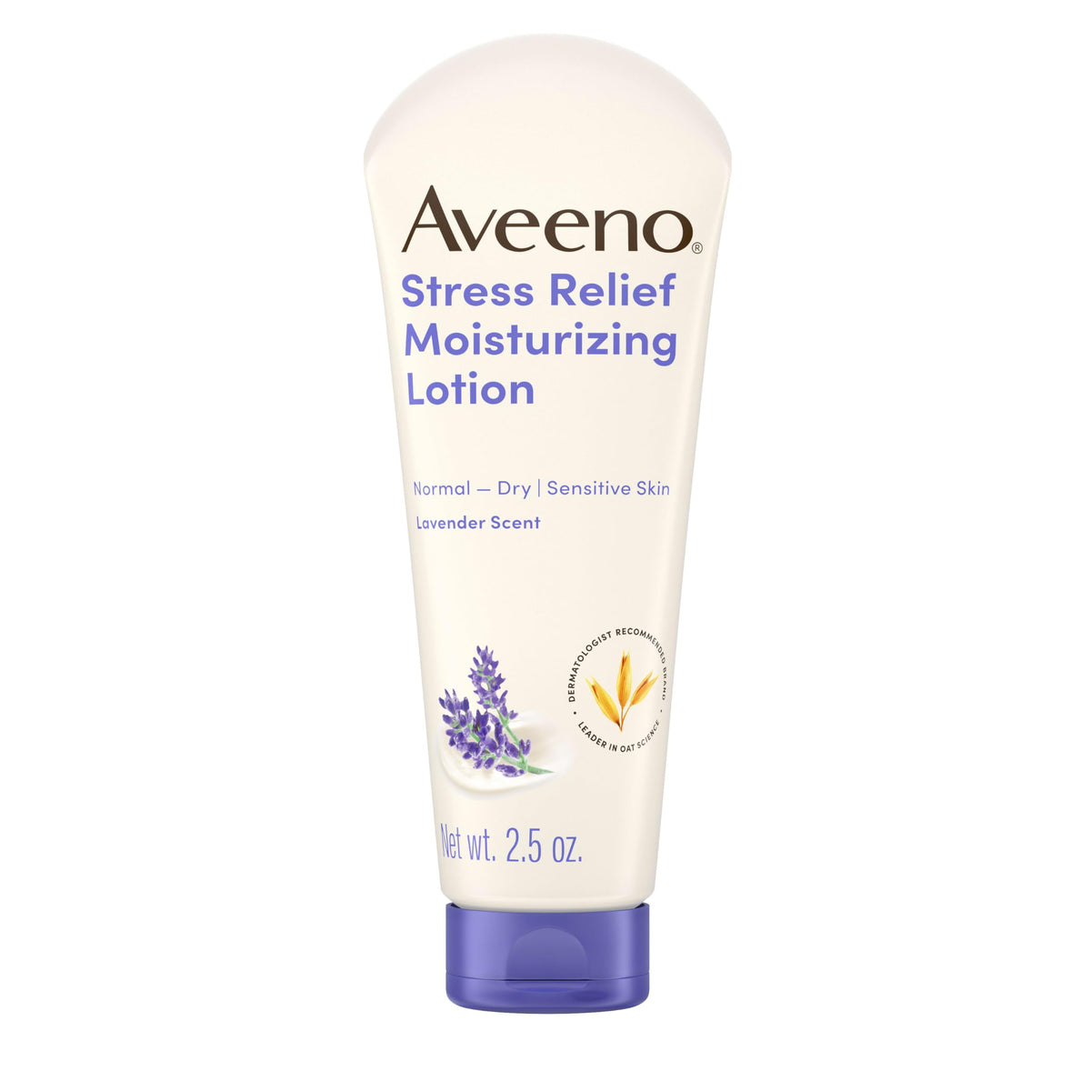Bathroom counter scene with Aveeno product promoting a soothing nightly routine