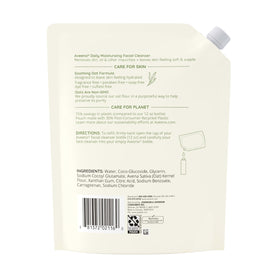 Aveeno pouch staged on bathroom shelf suggesting everyday skincare use