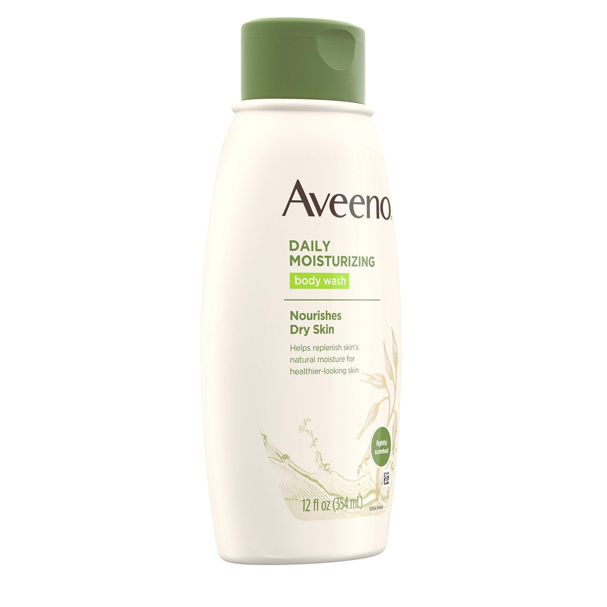 Aveeno texture lather on hand illustrating gentle cleansing and softness