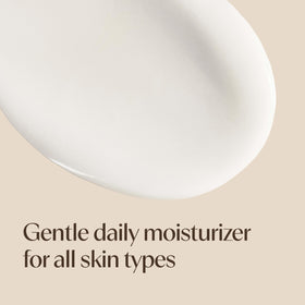 Aveeno bottle staged with soy extract and sunscreen ingredients for nourishing benefit