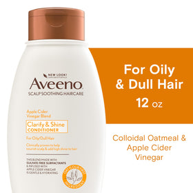 Aveeno label and cap close-up highlighting ingredient information