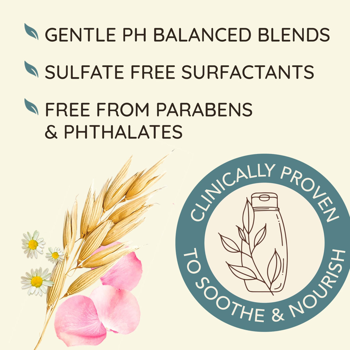 Aveeno bottle label and ingredient list highlighting oat-first formula