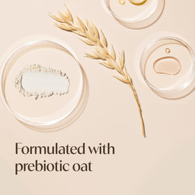 Aveeno bottle label detail showing key claims and ingredient focus