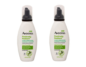 Aveeno front packaging showing bottle and pack benefits