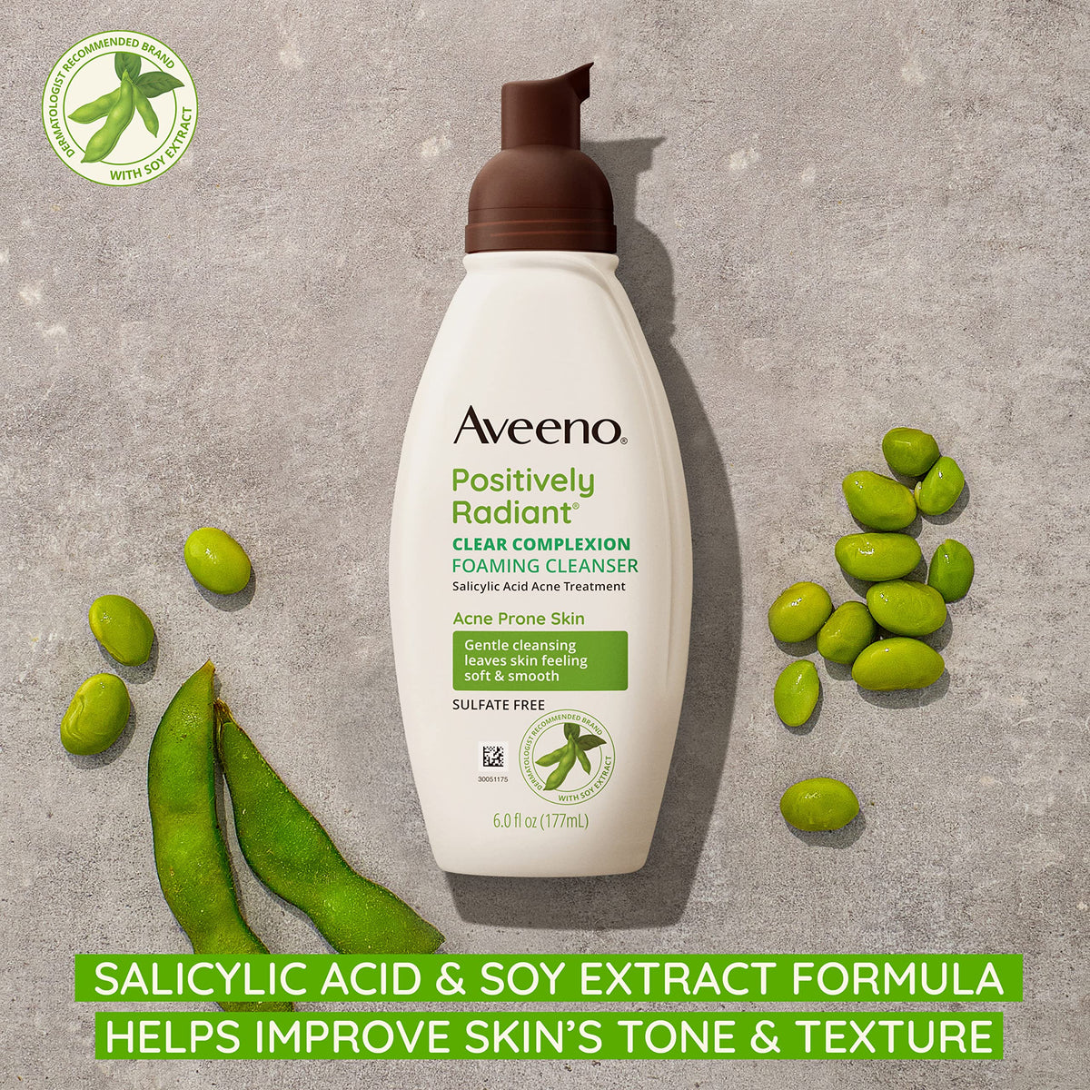 Aveeno pump detail highlighting easy dispensing and controlled use