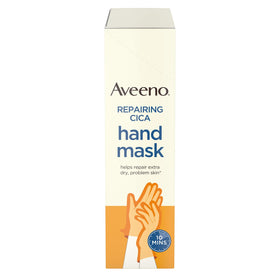Aveeno product label close-up showing ingredient panel details