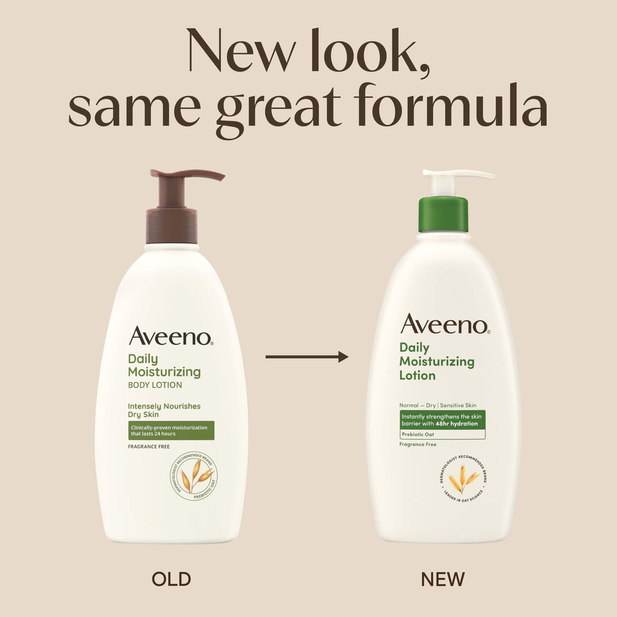 Aveeno lotion nozzle dispensing drop, easy pump control and convenience