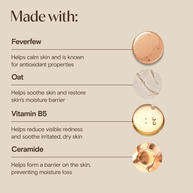 Aveeno cream on hand demonstrating quick absorption and smooth feel