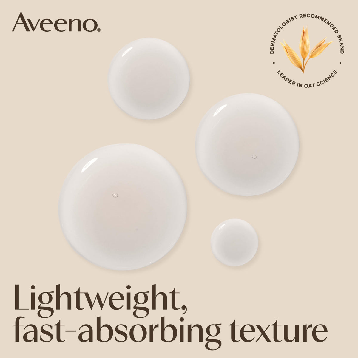 Aveeno cream applied on hand illustrating soothing hydration and barrier support