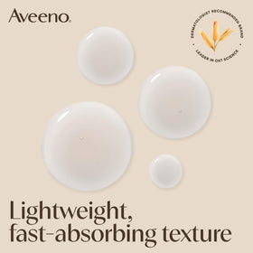 Aveeno cream applied on hand illustrating soothing hydration and barrier support
