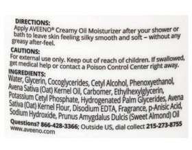 Aveeno bottle on bathroom shelf in lifestyle setting, showing everyday routine convenience