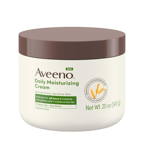 Aveeno front tub 20 oz showing packaging and product name for clear identification and value