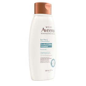Aveeno lather on wet hair demonstrating gentle in-shower use