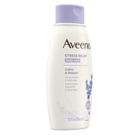 Aveeno in-shower lifestyle image demonstrating relaxing scent and calming routine