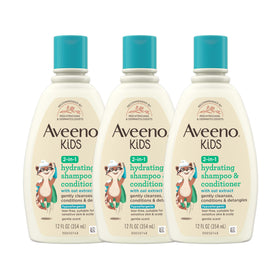 Aveeno Baby front packaging showing bottle and benefits for quick recognition