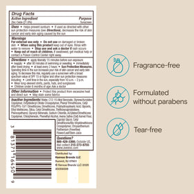 Aveeno kids being used at pool illustrating 80-minute water resistance