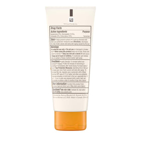 Aveeno label close-up highlighting gentle ingredients and product benefits
