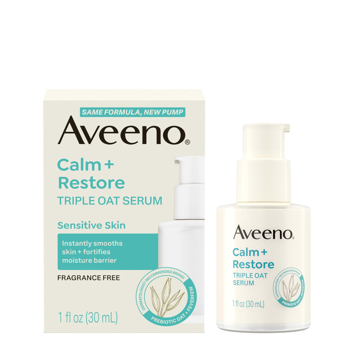Aveeno lifestyle on bathroom counter portraying daily-routine calming benefit