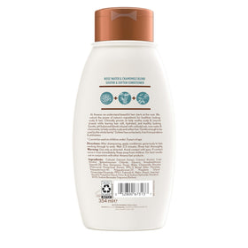 Aveeno bottle on bathroom shelf in lifestyle scene, showing everyday use appeal
