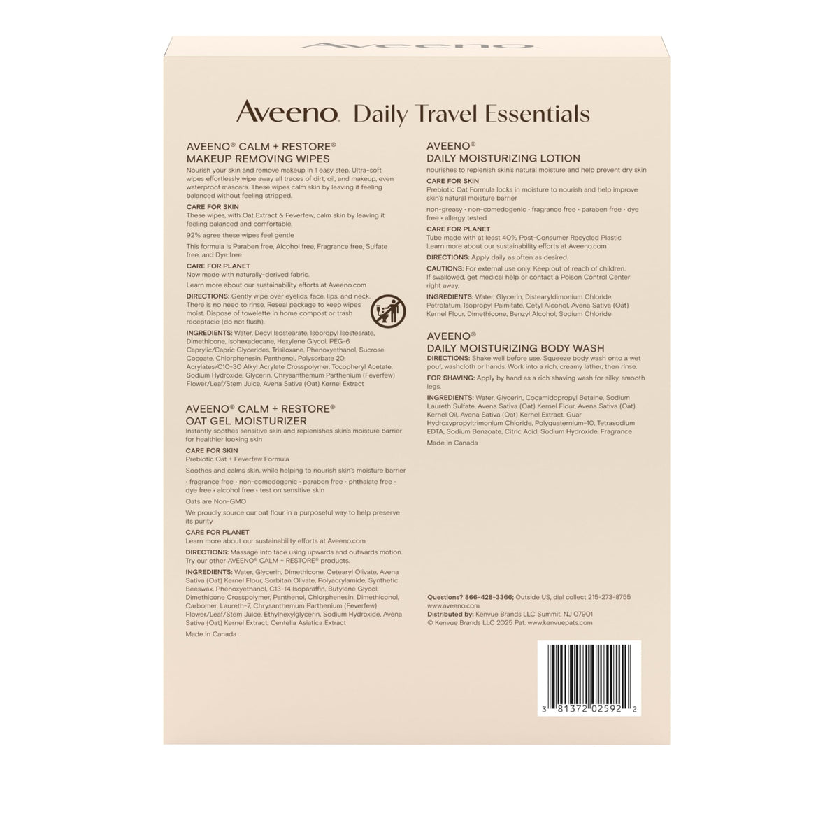 Aveeno lotion pump close-up demonstrating fast absorption and hydration