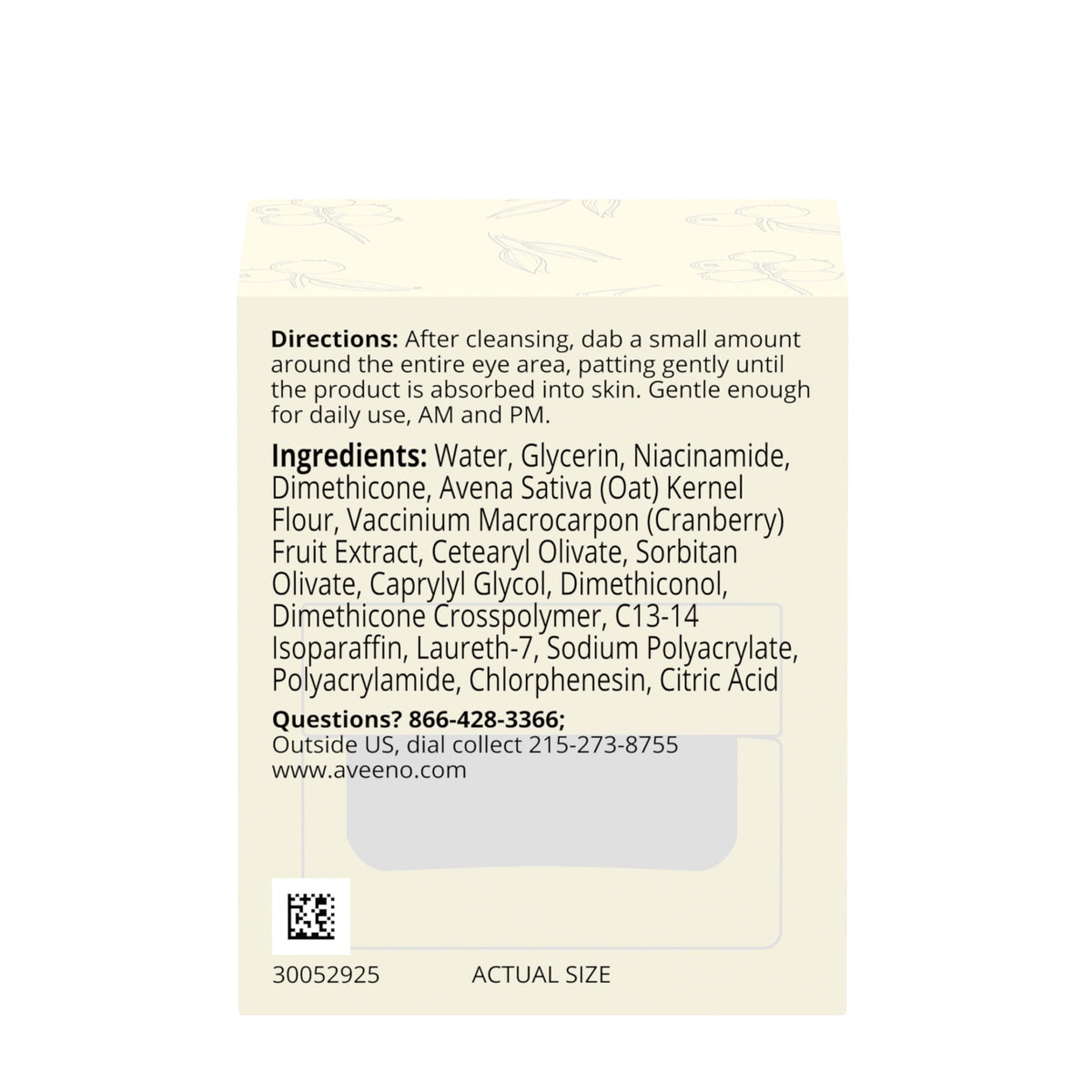 Aveeno on bathroom counter as part of morning skincare routine