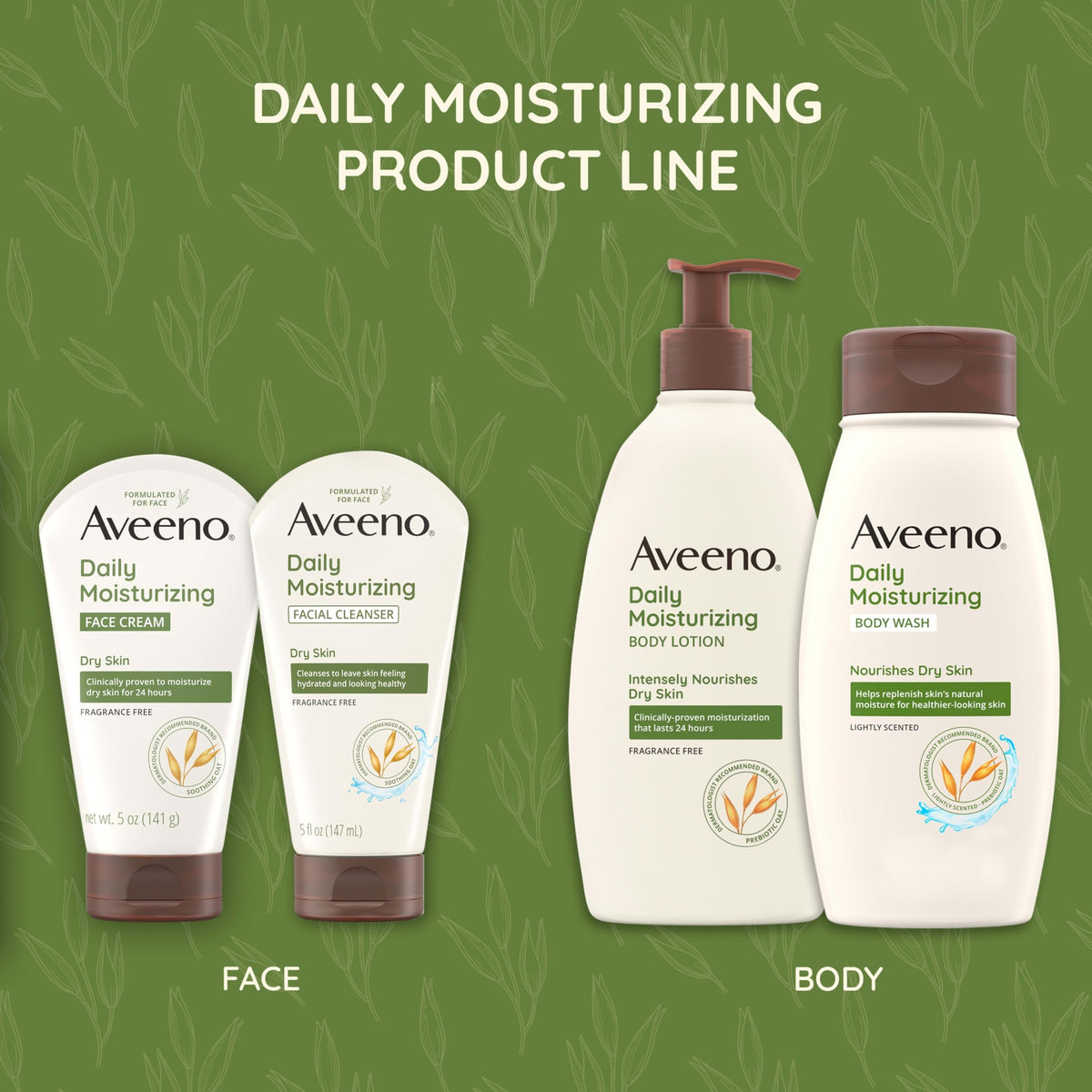 Aveeno eight bars arranged to show bulk pack value and storage