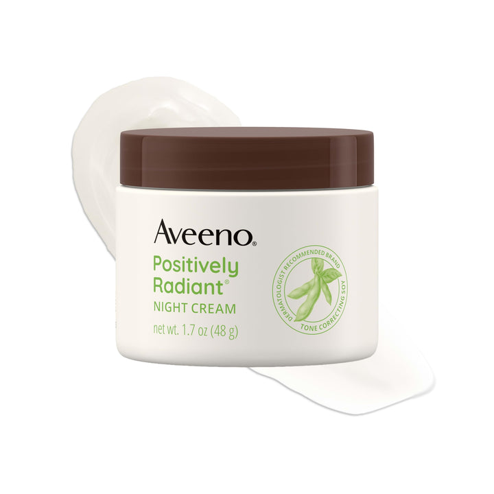 Aveeno front packaging showing product and benefit for brighter skin