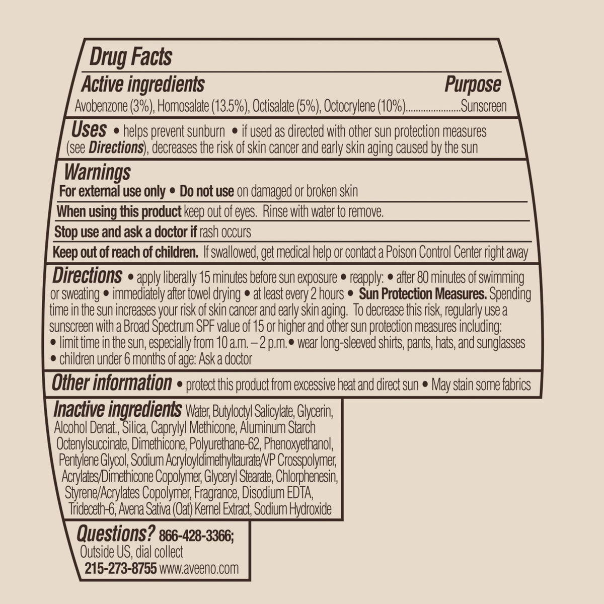 Woman layering Aveeno under makeup for lightweight face protection