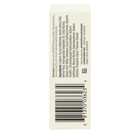 Aveeno packaging label close-up showing fragrance-free and non-comedogenic