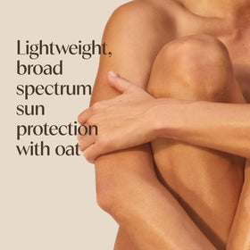 Aveeno dispensing lotion texture that absorbs quickly for lightweight hydration