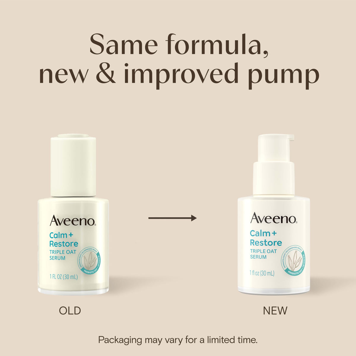 Aveeno serum texture close-up highlighting lightweight, fast-absorbing finish