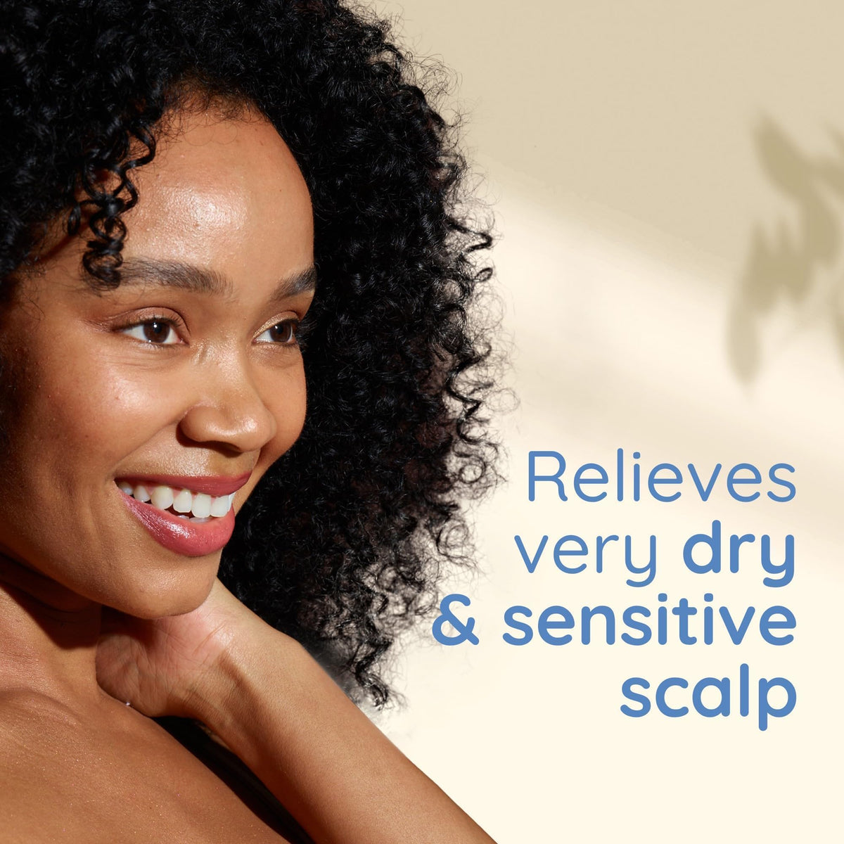 Aveeno shampoo texture close-up illustrating creamy lather and mild cleanse