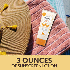 Aveeno lotion texture close-up showing lightweight, non-greasy finish