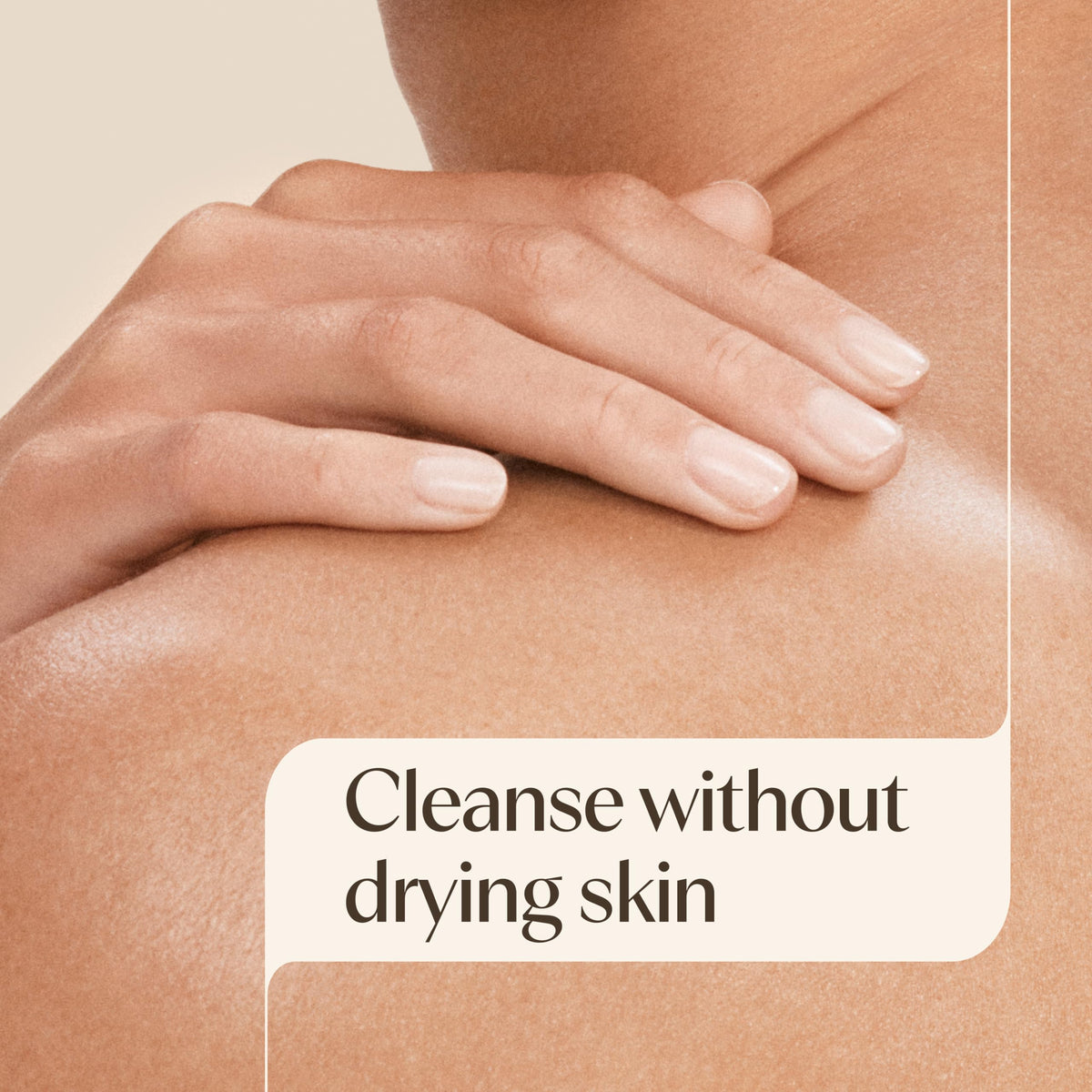Aveeno creamy texture close-up demonstrating gentle moisturizing lather