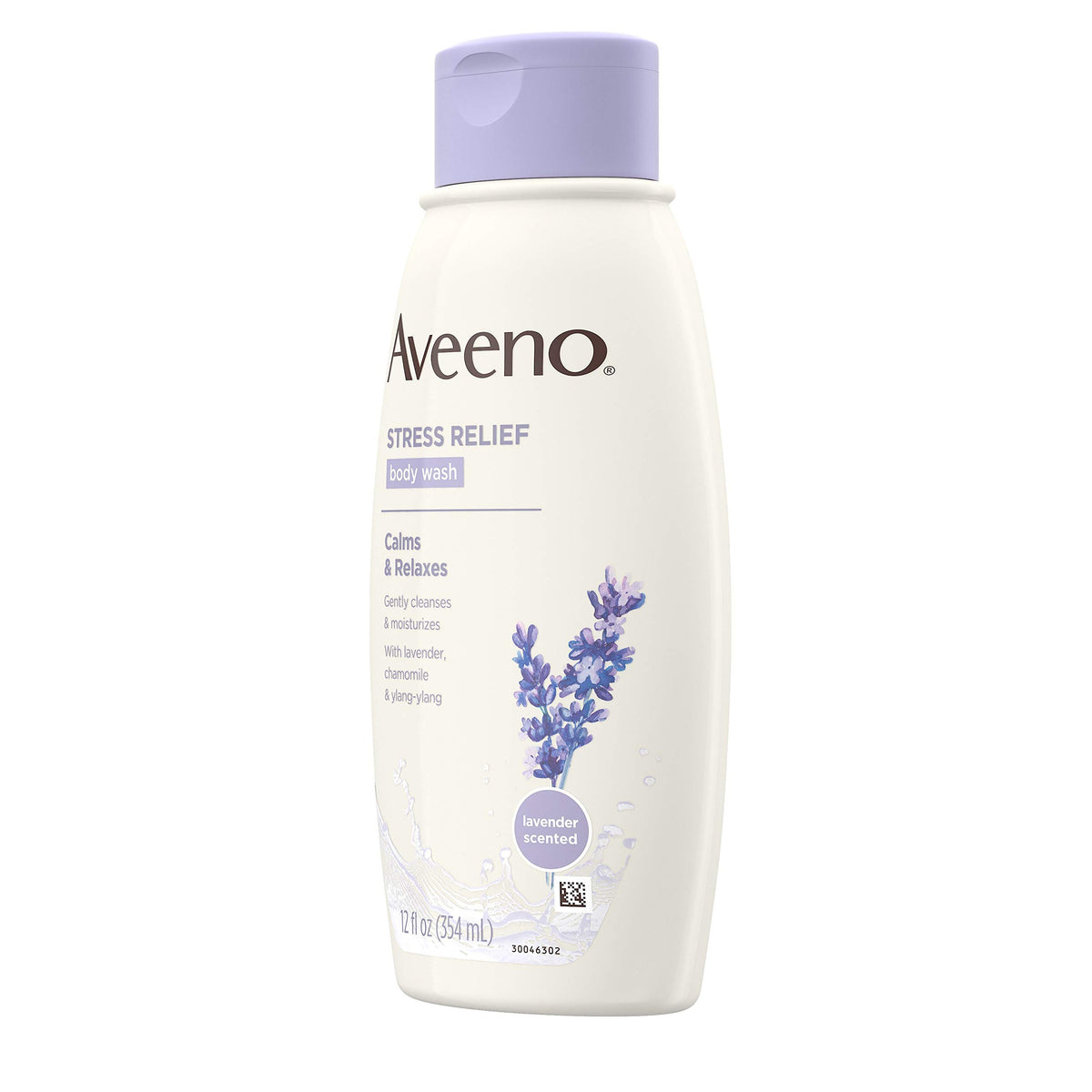 Aveeno creamy lather texture close-up showing gentle foam that hydrates skin